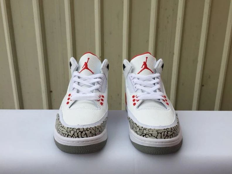 Air Jordan 3 White Red Cement-1