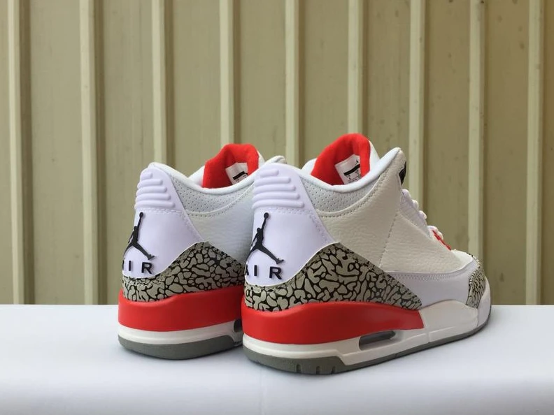 Air Jordan 3 White Red Cement-1