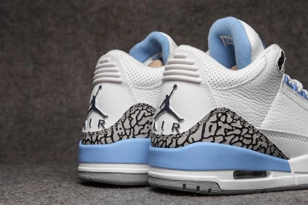 Air Jordan 3 white blue-1