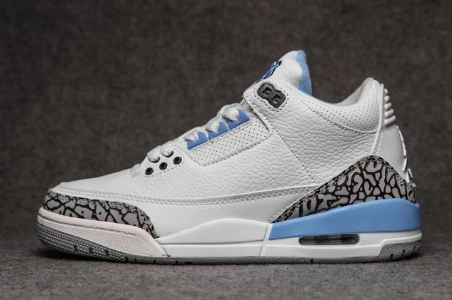 Air Jordan 3 white blue-1