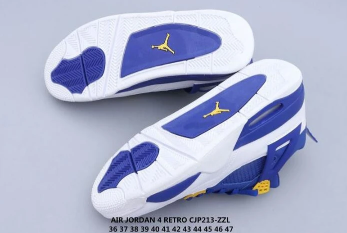 Air Jordan 4 & Curry White Blue-1
