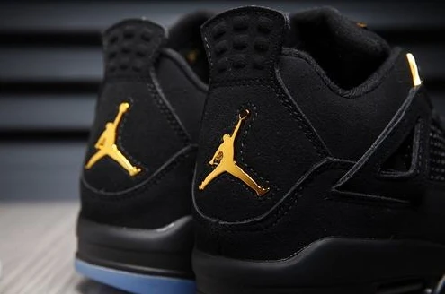 Air Jordan 4 Black Suede-1