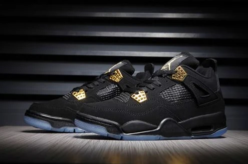 Air Jordan 4 Black Suede-1