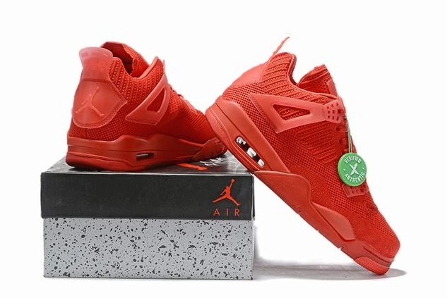 Air Jordan 4 Flyknit Low University Red-1