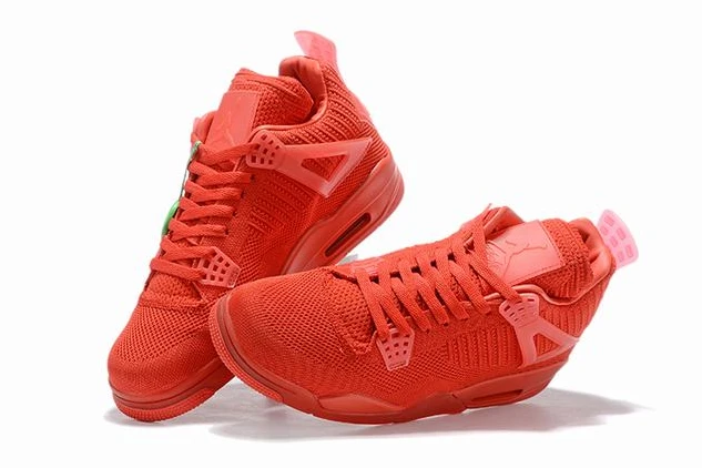 Air Jordan 4 Flyknit Low University Red-1