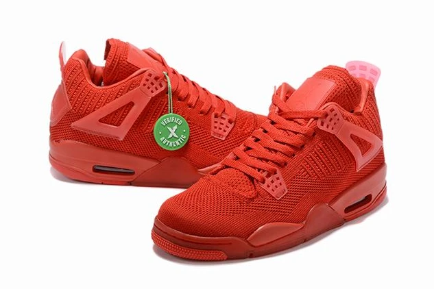 Air Jordan 4 Flyknit Low University Red-1