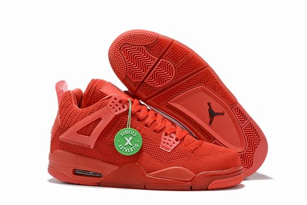 Air Jordan 4 Flyknit Low University Red-1