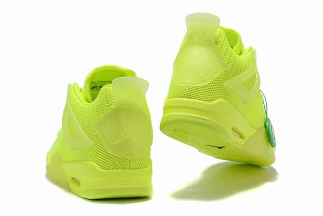 Air Jordan 4 Flyknit Low Volt Yellow