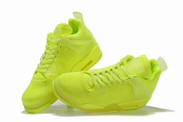 Air Jordan 4 Flyknit Low Volt Yellow