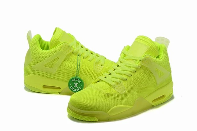Air Jordan 4 Flyknit Low Volt Yellow