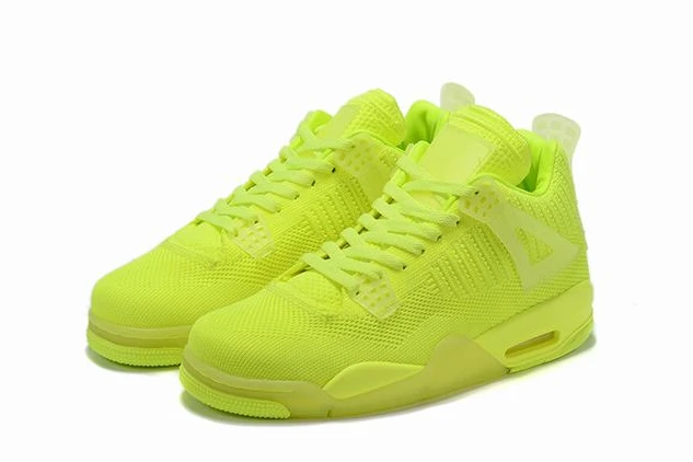 Air Jordan 4 Flyknit Low Volt Yellow