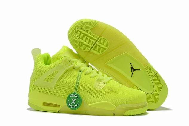 Air Jordan 4 Flyknit Low Volt Yellow