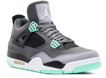 Replicashoes ru Air Jordan 4 Green Glow