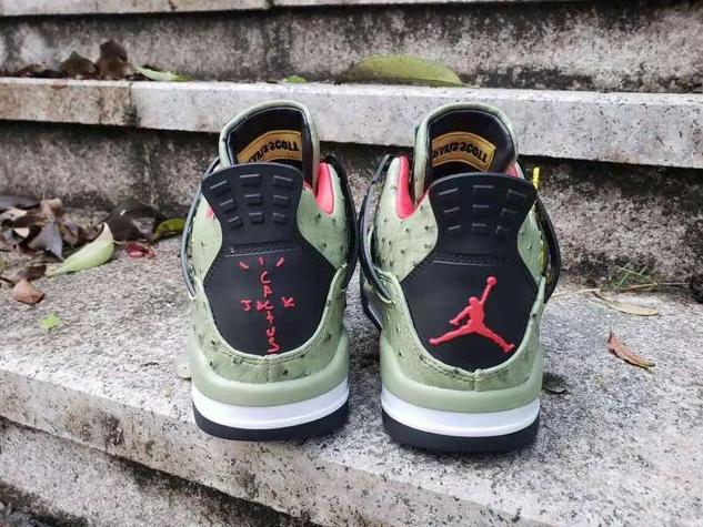 Air Jordan 4 Green Red Black-1