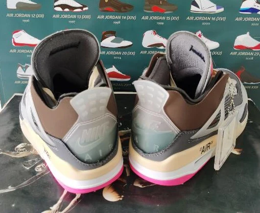 Air Jordan 4 Grey Pink-1