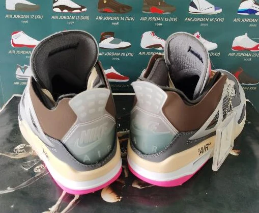 Air Jordan 4 Grey Pink For Women