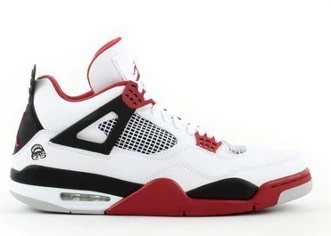Air Jordan 4 Mars White Fire Red Black