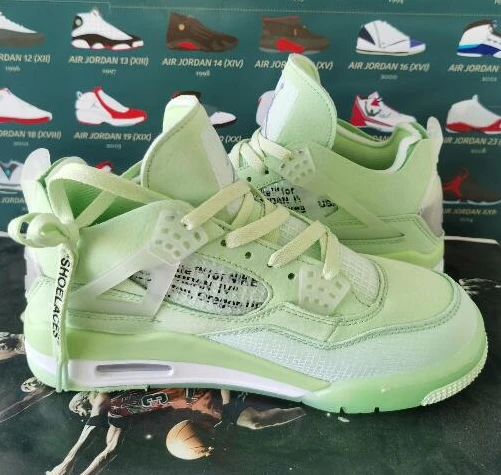 Air Jordan 4 Off-White Green