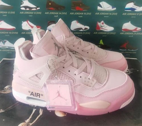 Air Jordan 4 Off-White Pink
