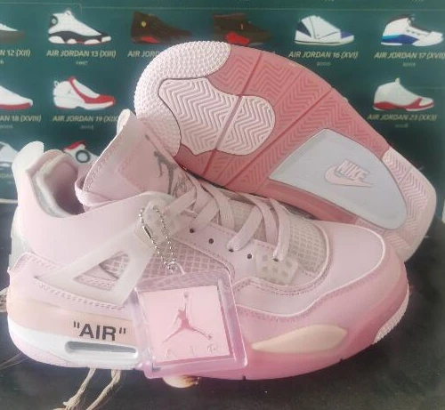Air Jordan 4 Off-White Pink