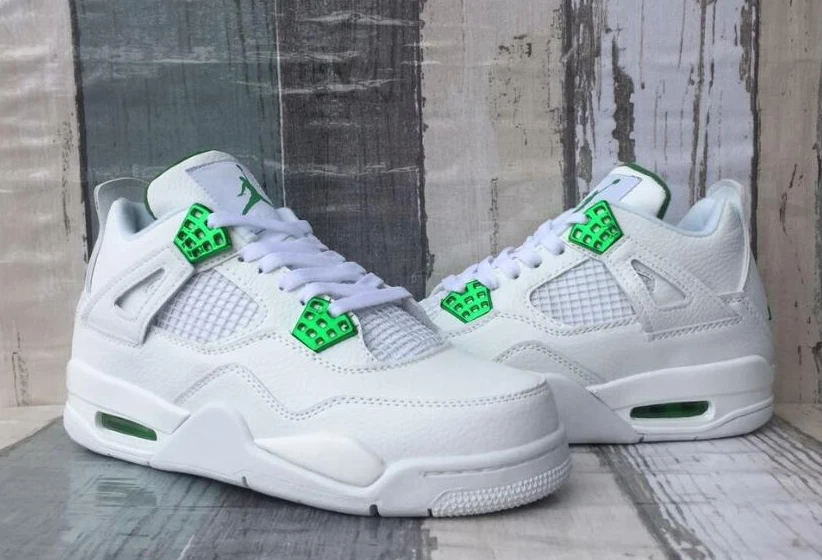 Air Jordan 4 Retor White Green-1