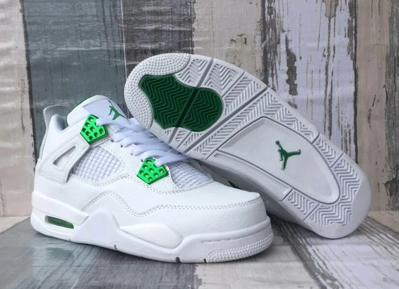 Air Jordan 4 Retor White Green-1