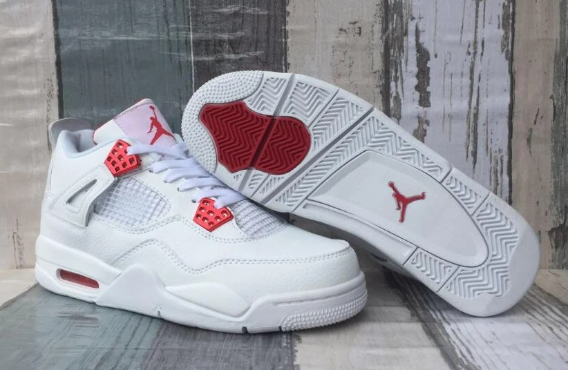 Air Jordan 4 Retor White Red-1