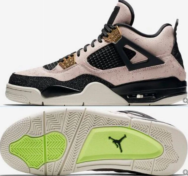 Air Jordan 4 Retro Black Pink Gold-1