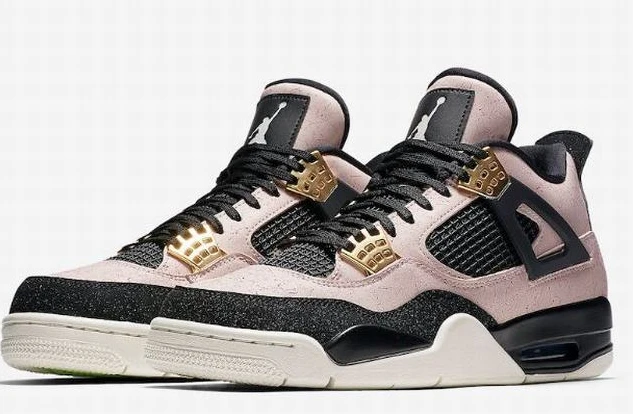 Air Jordan 4 Retro Black Pink Gold-1