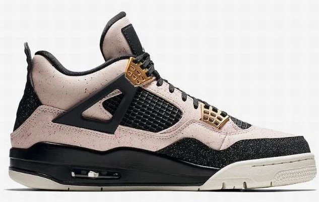 Air Jordan 4 Retro Black Pink Gold-1