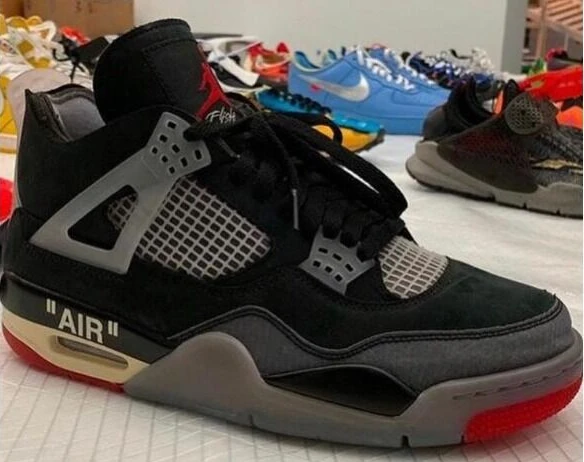 Air Jordan 4 Retro Black Red-1