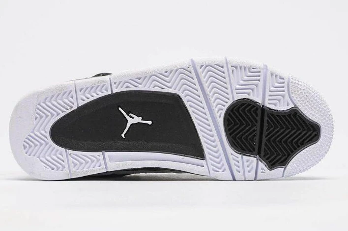 Air Jordan 4 Retro Black White-1