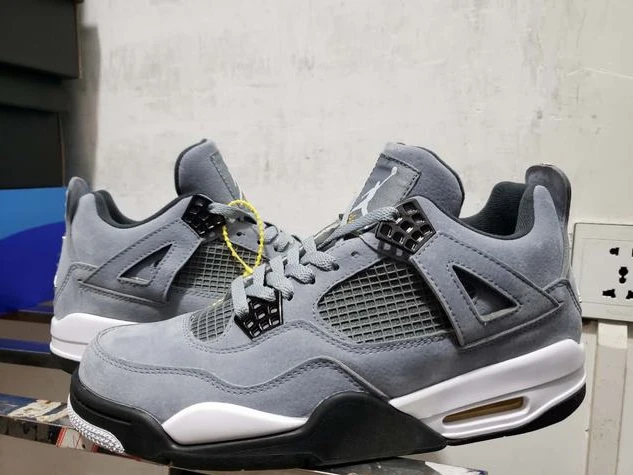 Air Jordan 4 Retro Cool Gray Black White-1