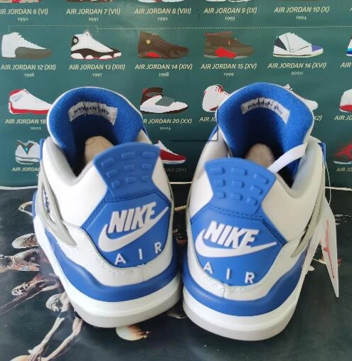 Air Jordan 4 Retro White Blue-1