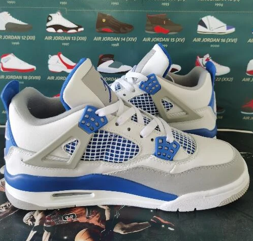 Air Jordan 4 Retro White Blue-1