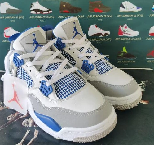 Air Jordan 4 Retro White Blue-1