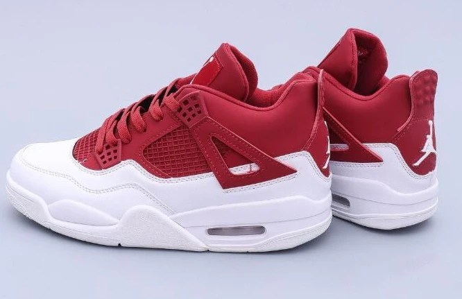 Air Jordan 4 Retro Wine Red White-1