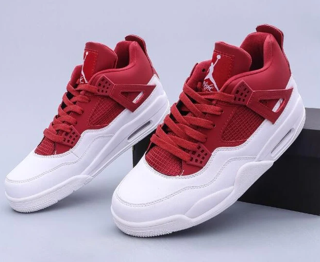 Air Jordan 4 Retro Wine Red White-1