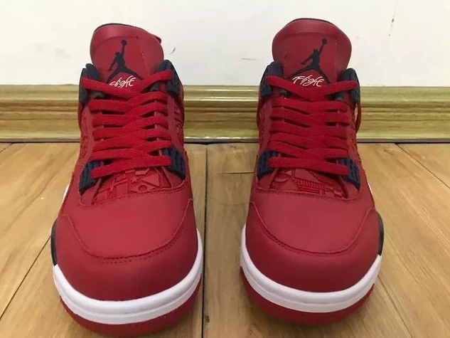 Air Jordan 4 SE FIBA Red Black White-1