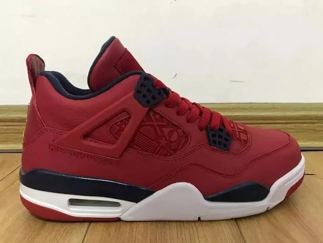 Air Jordan 4 SE FIBA Red Black White-1