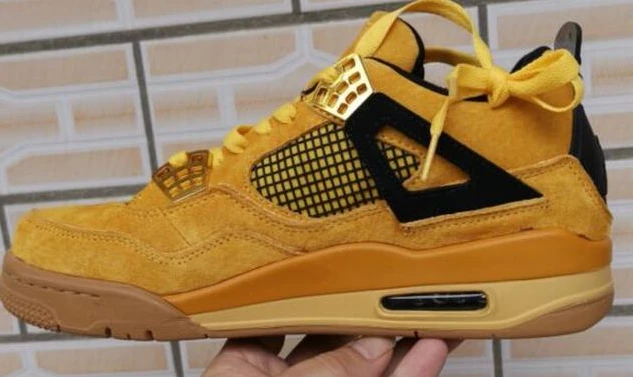 Air Jordan 4 Wheat Golden Black-01