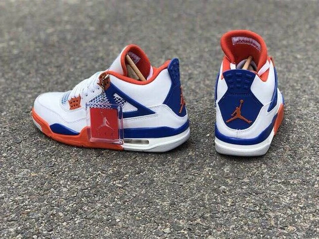 Air Jordan 4 White Blue Red-1