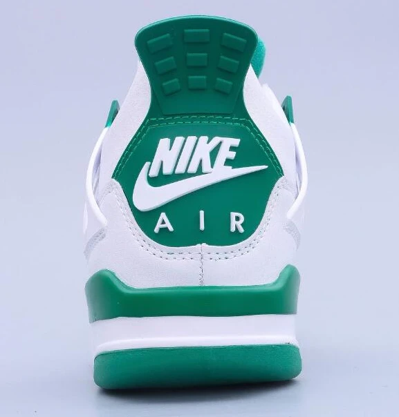 Air Jordan 4 White Gray Green-1