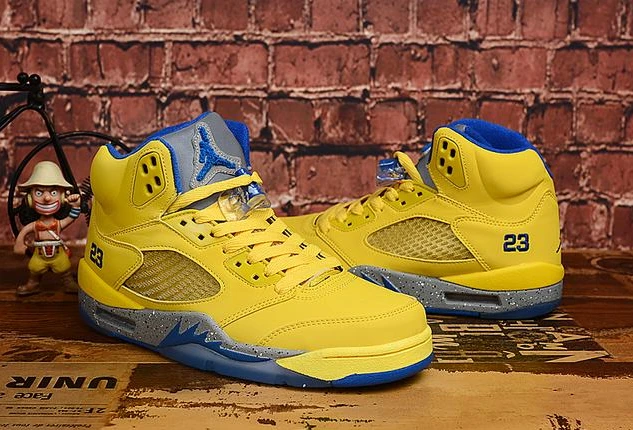 Air Jordan 5 All Yellow-1