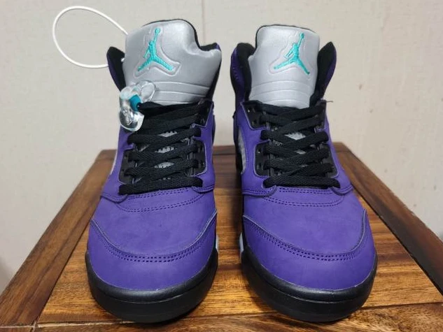 Air Jordan 5 Black Purple Grapes-1
