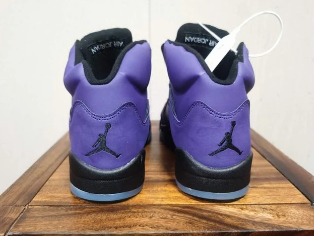 Air Jordan 5 Black Purple Grapes Women