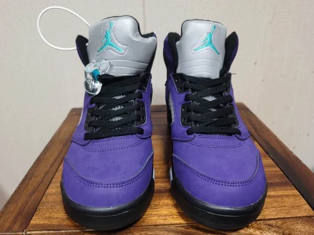Air Jordan 5 Black Purple Grapes Women