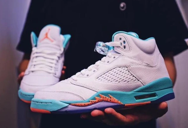 Air Jordan 5 GS Light Aqua-1