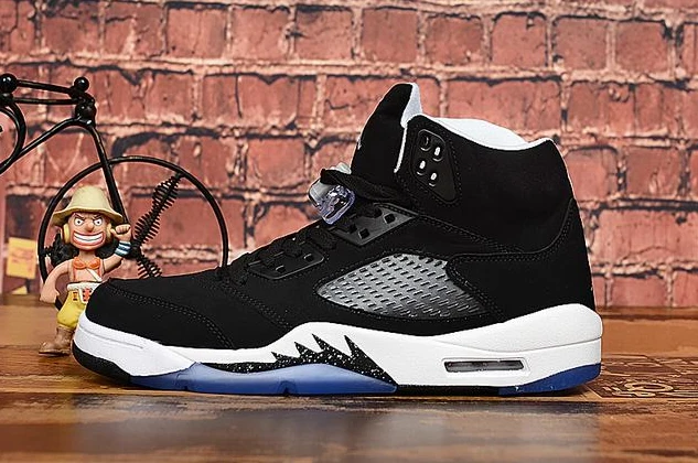 Air Jordan 5 Oreo Black White-1