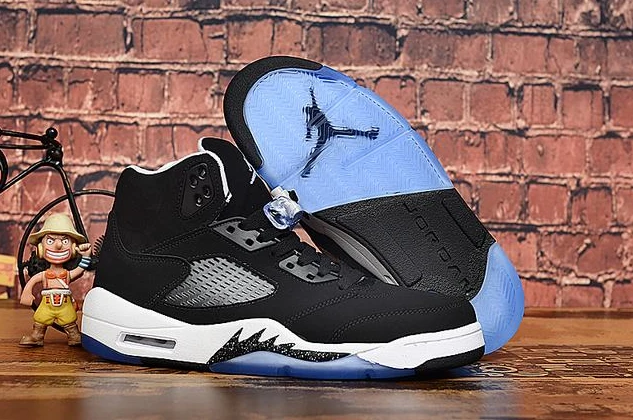 Air Jordan 5 Oreo Black White-1